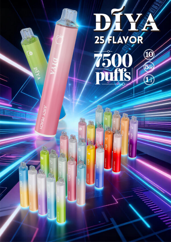 【叮啞抛棄式7500口】可充電  ✨台灣獨家登場🔥 CP值最高 零故障 【滿10送1】